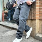 شلوار جین نیم بگ