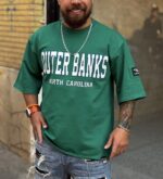 تیشرت پارچه دورس دو نخ باکسی - Image 9