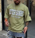 تیشرت پارچه دورس دو نخ باکسی - Image 7