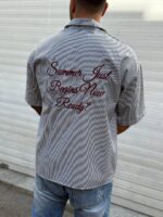 پیراهن نخ اندیگو گلدوزی - Image 4